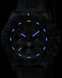 44mm Navy SEAL 3080 Series Colormark Chronograph Watch, Black