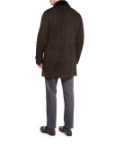 Five-Pocket Stretch-Cotton Pants, Light Gray