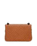 Olimpia Small Intrecciato Shoulder Bag, Camel