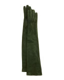 Long Suede Gloves