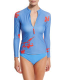 Talisay Printed Long-Sleeve Surf Shirt