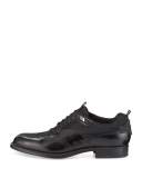 Runway Hybrid Wing-Tip Oxford Sneaker, Black