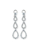 Three-Tier Open CZ Crystal Drop Earrings