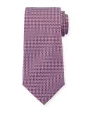 Micro-Grid Silk Tie