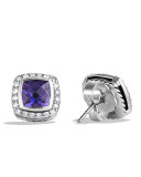 Petite Albion Earrings with Amethyst and Diamonds