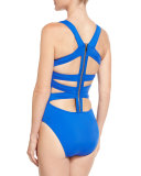 Carlotta Strappy Zip-Back One-Piece Swimsuit