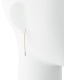 14k Gold Three-Diamond Bar Earrings