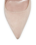levie suede ankle-strap pump, pale blush