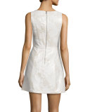 Mea Sleeveless Lantern Dress, Cream