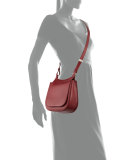 Leather Hunting 9 Shoulder Bag, Brick 