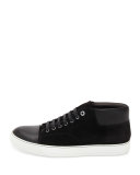 Captoe High-Top Sneaker, Black