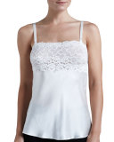 Lace-Top Silk Camisole