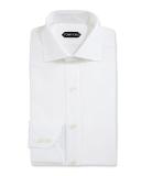 Slim-Fit Solid Dress Shirt, White