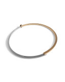 Mare Two-Tone Collar Necklace, Rose Gold/Silver