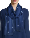 Shibori Butterfly Silk Scarf 