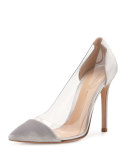 Plexi Velvet Illusion 105mm Pump, Silver