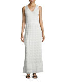 Sleeveless T-Strap Back Maxi Dress