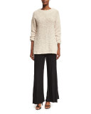 Amped Up Oversized Sweater, Beige