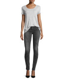 Puzzle Mid-Rise Skinny Jeans, Intemporel