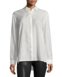 Long-Sleeve Batiste Boyfriend Shirt
