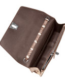 Anouk Snakeskin Envelope Clutch Bag, Ivory/Black
