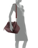 Pandora Medium Sugar Satchel Bag, Oxblood