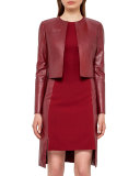 Leather Bolero Jacket, Miracle Berry