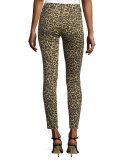 Alana High-Rise Skinny Ankle Jeans, Gold Leopard