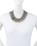 Crystal-Row Statement Necklace
