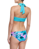 Bocas Convertible Halter/Bandeau Swim Top, Caribbean