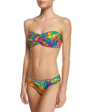 Montezuma Twisted Bandeau Swim Top, Multi