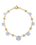 Paradise Chalcedony Bracelet in 18K Yellow Gold