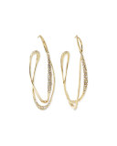 Orbiting Crystal Hoop Earrings
