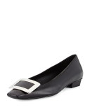 Belle Vivier Leather Pump, Black