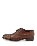 Leather Lace-Up Shoe, Brown