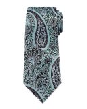 Paisley Silk Jacquard Tie, Blue
