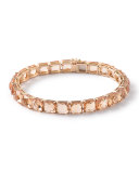 18k Gold Rock Citrine Tennis Bracelet in Candy Orange
