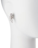 Three-Strand Diamond Chandelier Earrings in 18K White Gold
