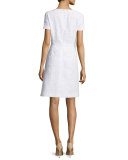 Short-Sleeve Sheath Dress, Frost