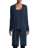 Giselle Long Asymmetric Cutaway Hem Cardigan