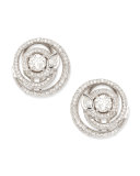 Diamond Serpent Stud Earrings, G/VS2, 2.21 TCW