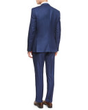 Hevans Three-Piece Wool Suit, Navy