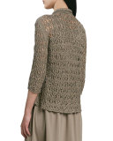 Tape Yarn Knit Cardigan