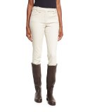 Daryl Ribbed Slim-Fit Pants, Dirty Ice