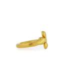 Abstract 22K Gold Open Ring