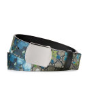 GG Blooms Belt, Blue