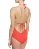 Gemini Link One-Piece Swimsuit, Red