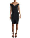 Off-The-Shoulder Bandage Dress