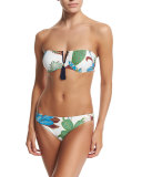Wisteria Floral-Print Bandeau Swim Top