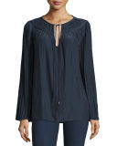 Amelia Long-Sleeve Peasant Top
